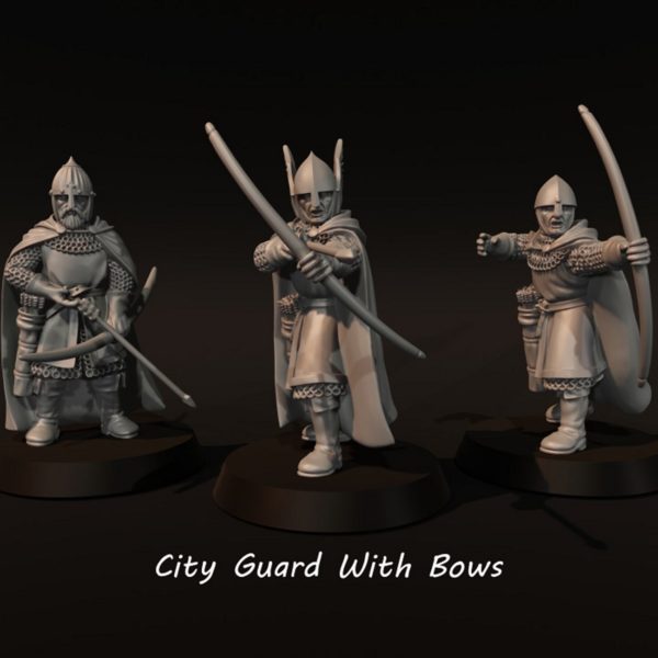 LOTR - City Guard With Bows On Foot - Gondor