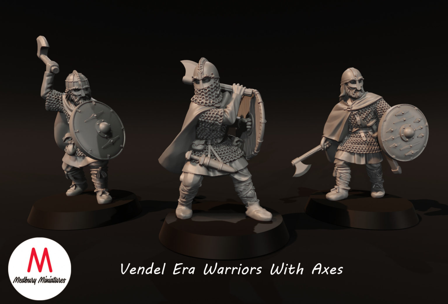 Dark Ages – Vendel Era Warriors With Axes – Chris Parker Games