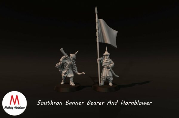 LOTR - Southron Banner Bearer and Horn Blower